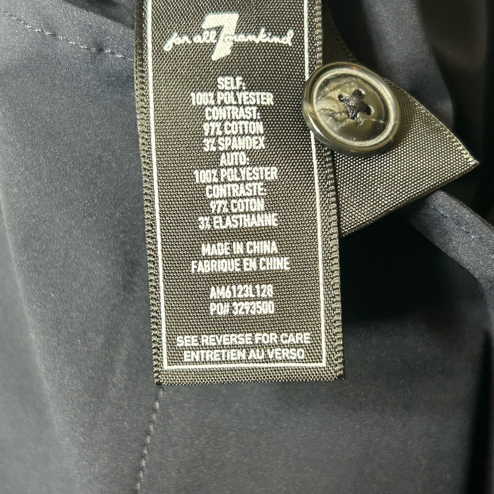 7 For All Mankind Shorts Mens 31 Navy Blue Flat Front Tech Series MSRP $158 NEW - Picture 8 of 10